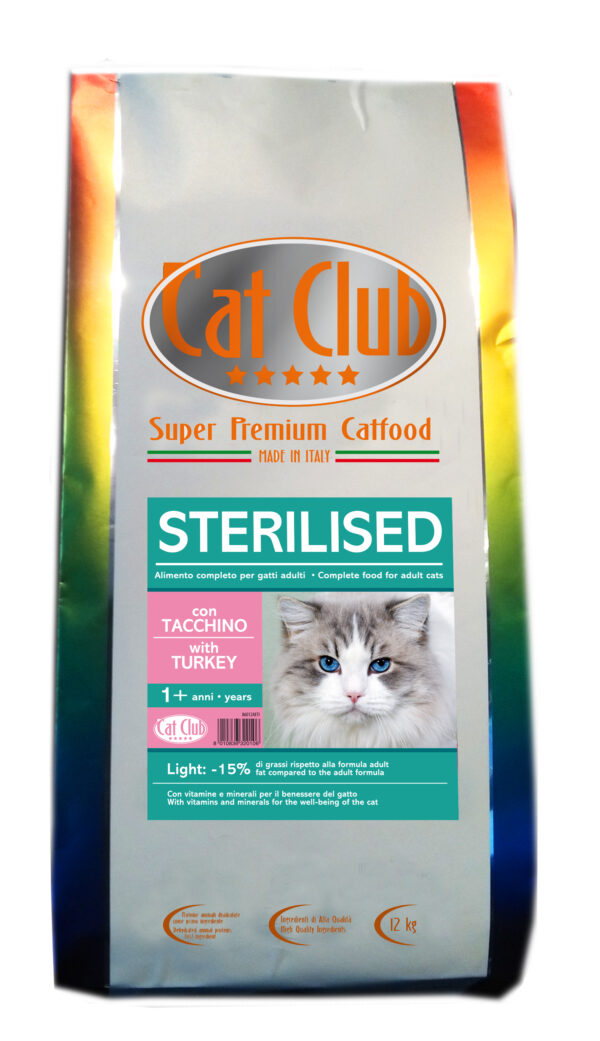 Cat Club Sterilised Tacchino1,5 kg (+1 anni)