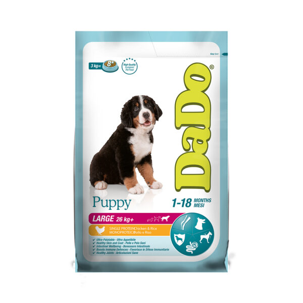 Dado Dog Puppy Large Pollo e Riso